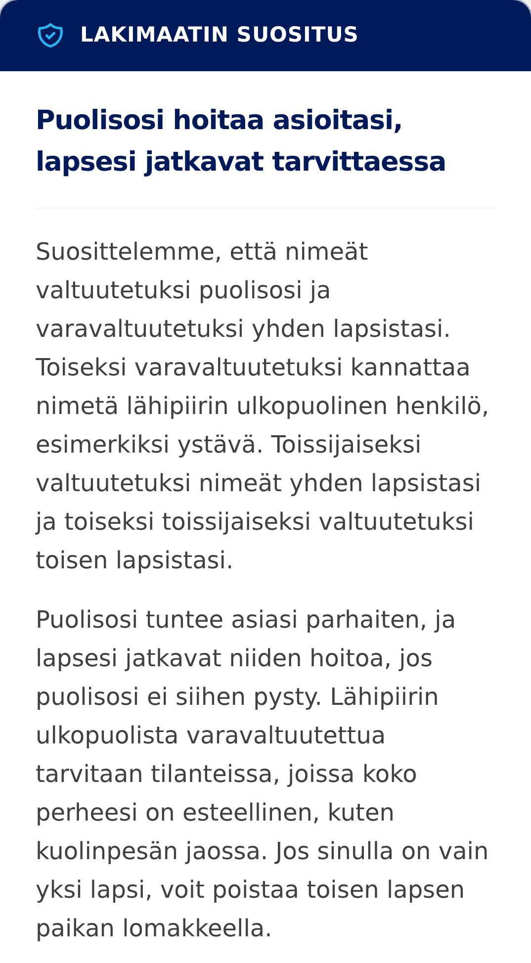 Ilmainen suositus puhelimen näytöllä