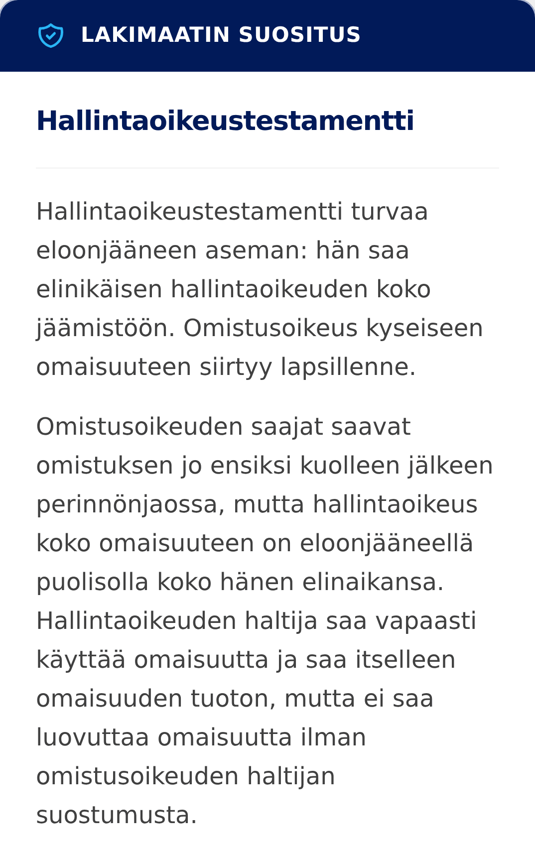 Ilmainen suositus puhelimen näytöllä